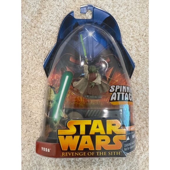 Star Wars Revenge Of The Sith Yoda Action Figures - Firing Cannon & Spinning Att - Picture 2 of 3